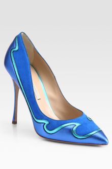 Nicholas Kirkwood Suede Metallic Leather Pumps - Lyst