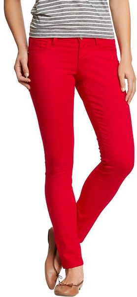 Old Navy The Rockstar Super Skinny Jeans in Red (apple of my eye)