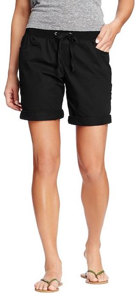 Old Navy Twill Drawstring Bermudas  - Lyst