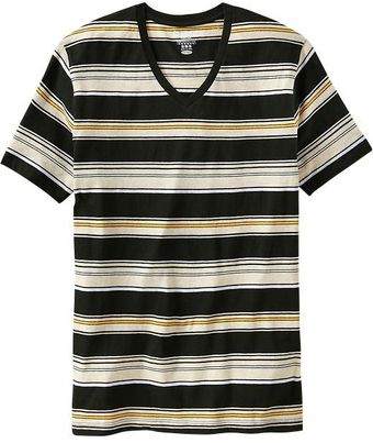 Old Navy Classicstriped Vneck Tees - Lyst