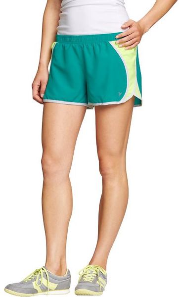 Old Navy Active Sidemesh Running Shorts in Green (tranquil teal)