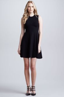 RED Valentino A Line Knit Dress with Open Bow Back Detail - Lyst