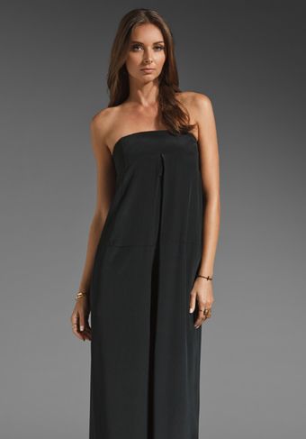 Tibi Mila Silk Jumpsuit in Blackplum Multi - Lyst