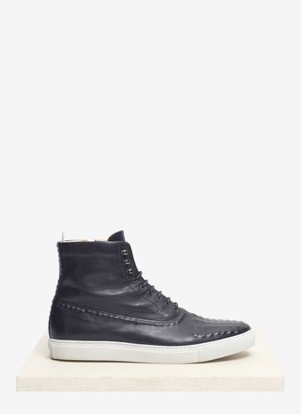 Alexander McQueen Concealed Studs Leather Sneakers - Lyst