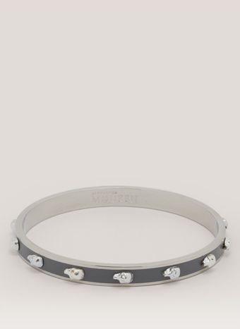 Alexander McQueen 3d Enamel Skull Bangle - Lyst