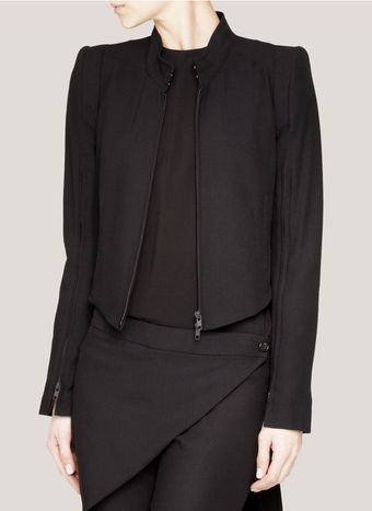 Ann Demeulemeester Multizip Wool Jacket - Lyst