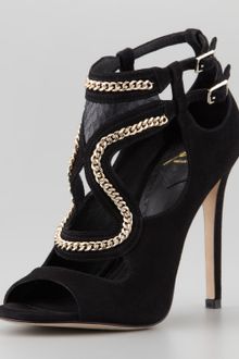 B Brian Atwood Lollita Chaintrim Cutout Sandal - Lyst