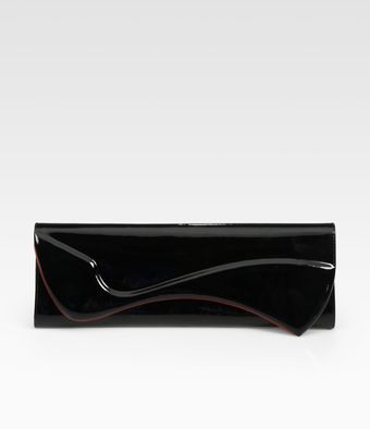 Christian Louboutin Pigalle Patent Leather Clutch - Lyst