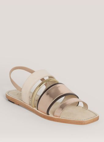 Elizabeth And James Mix Band Leather Sandals - Lyst