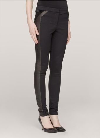 Elizabeth And James Clive Leathertrim Skinny Pants - Lyst
