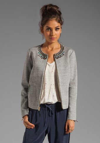 Elizabeth And James Quinn Jacket in Heather Grey Charcoal - Lyst
