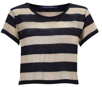 French Connection Fast Sassy Sparkle Crop Top - Lyst
