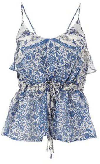 French Connection Mustique Tile Halter Top - Lyst