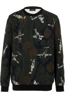 Givenchy Paisley Aeroplane Print Sweater - Lyst