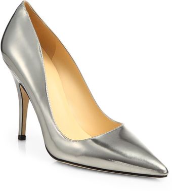 Kate Spade Licorice Metallic Leather Pumps - Lyst