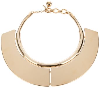 Lanvin Brass Plate Necklace - Lyst