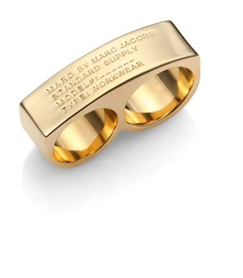 Marc By Marc Jacobs Polished Double Ring - Lyst