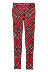 Moschino Tartan Plaid Skinny Trouser