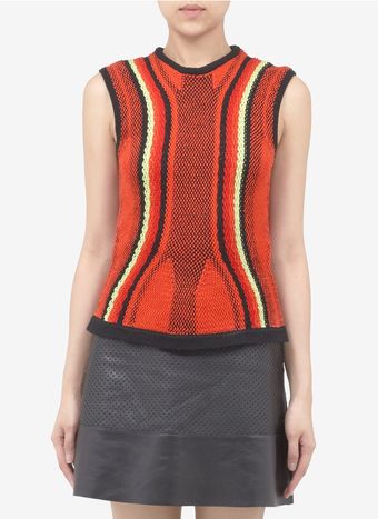 Peter Pilotto R Cotton Knitted Tank Top - Lyst