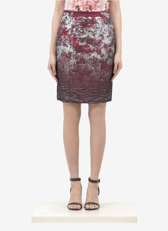 Prabal Gurung Silk blend Jacquard Pencil Skirt - Lyst