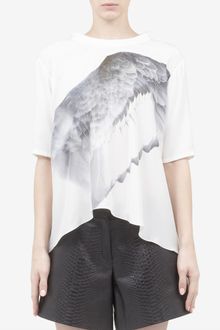 Prabal Gurung Wing-printed Silk T-shirt - Lyst