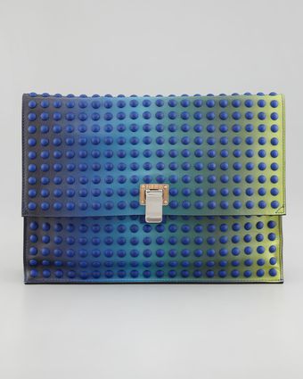 Proenza Schouler Large Studded Ombre Lunch Bag Clutch - Lyst