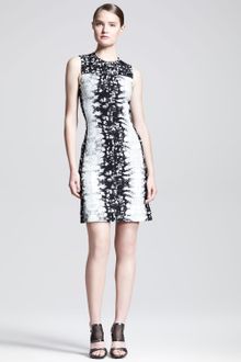 Reed Krakoff Paneled Abstract Print Sheath Dress - Lyst