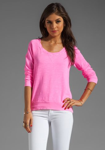 Splendid Slub Active Pullover - Lyst
