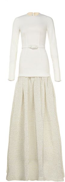 Alessandra Rich Contrast Skirt Gown - Lyst