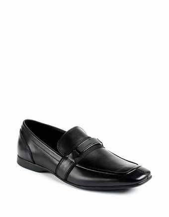 Calvin Klein Shane Leather Loafers - Lyst