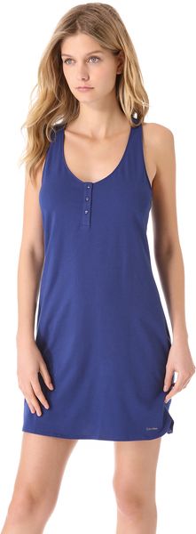 Calvin Klein Sultry Racer Back Chemise - Lyst
