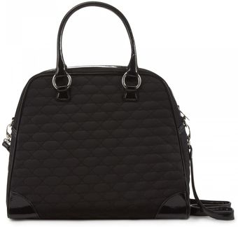 Lulu Guinness Black Quilted Lips Medium Suzy - Lyst