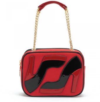 Lulu Guinness Red Chain Too Many Shoes Small Emily - Lyst
