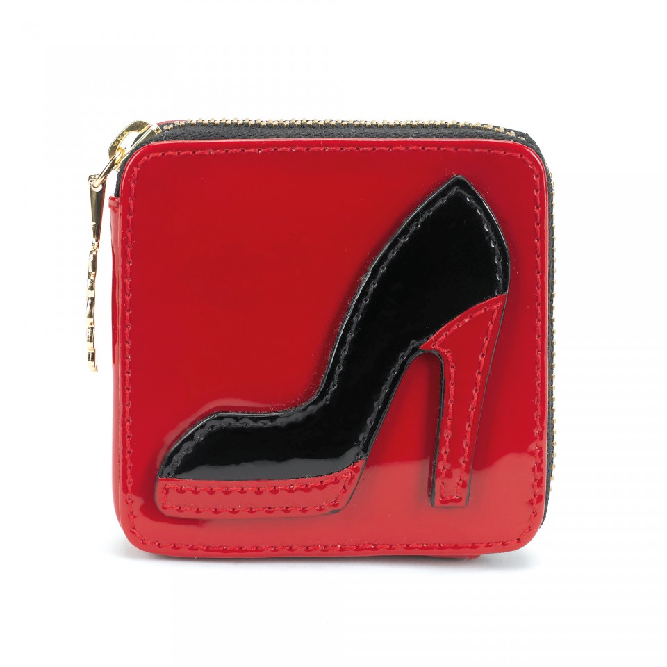 lulu guinness red lips coin purse