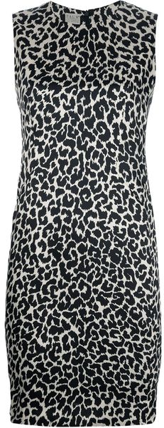Pauw Sleeveless Leopard Print Dress - Lyst
