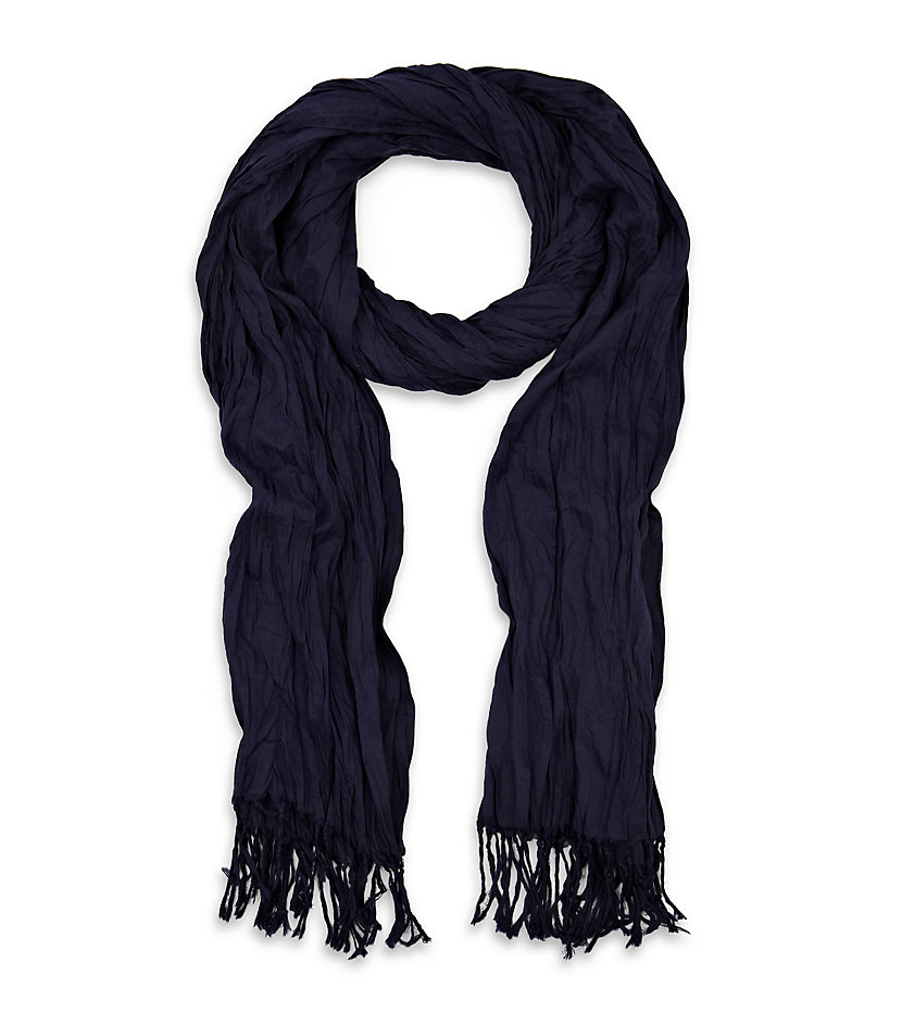 Polo Ralph Lauren Cotton Crinkle Scarf in Black for Men (navy) Lyst