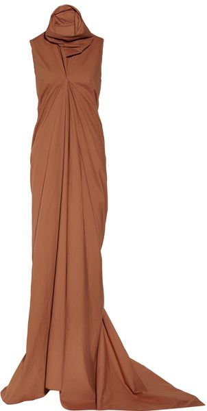 Rick Owens Mermaid Cotton Dress - Lyst