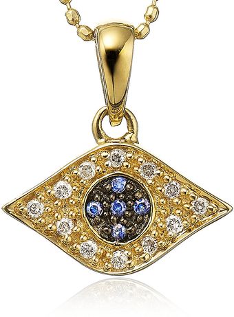 Sydney Evan Evil Eye Necklace - Lyst