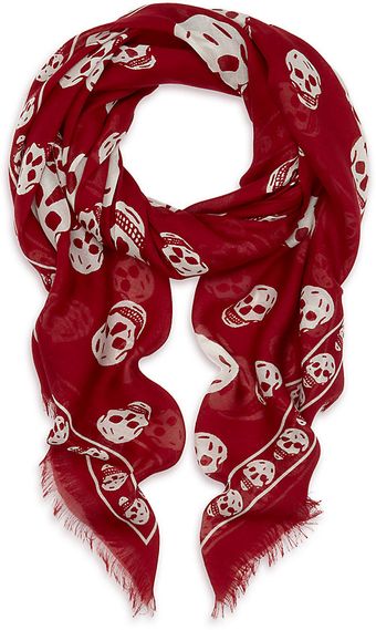 Alexander McQueen Skull Pashmina - Lyst