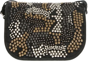 Balmain Studded Shoulder Bag - Lyst
