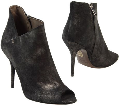 calvin klein grey suede boots