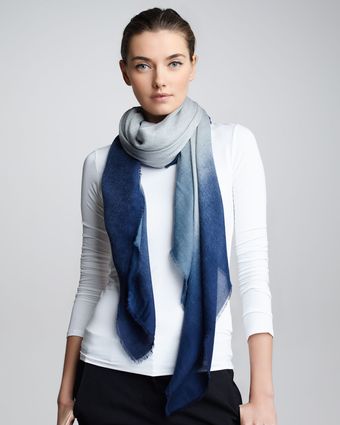 Giorgio Armani Ombre Square Scarf Alpine - Lyst