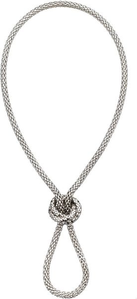 Lara Bohinc Platinum Rosetta Necklace - Lyst