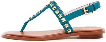 Michael by Michael Kors Alexi Studded Thong Sandal - Lyst