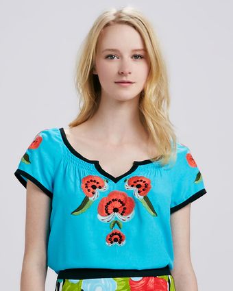 Nanette Lepore La Boqueria Embroidered Top - Lyst
