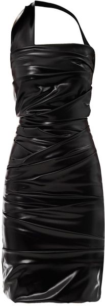 Preen Wet Ripple Halterneck Dress - Lyst
