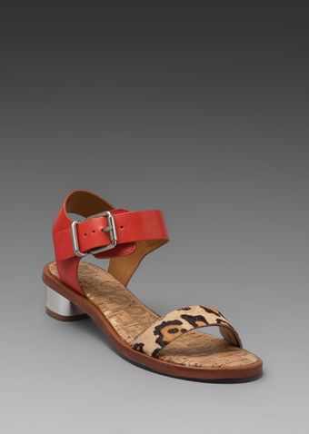 Sam Edelman Trina Sandal in New Nude Leopard Mandarin - Lyst
