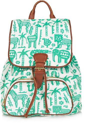 Topshop Safari Zoo Backpack - Lyst