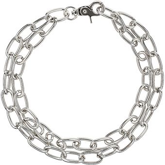 Topshop Oval Link Chain Necklace - Lyst