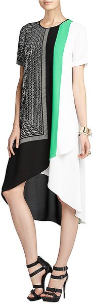 BCBGMAXAZRIA Adeline Scarfprint Asymmetrical Dress - Lyst